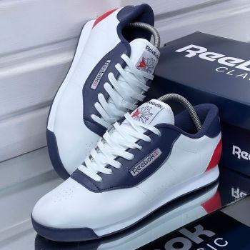 Reebok Classic Leather White Blue
