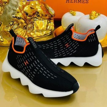 Hermes Sneakers Black White