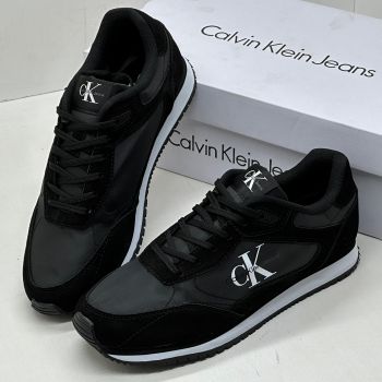 Calvin Klein Lace Up Sneakers  Black