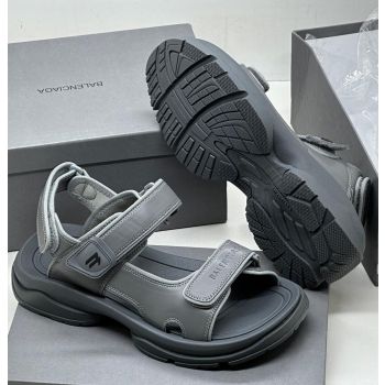 Balenciaga Leather Sandals Ash