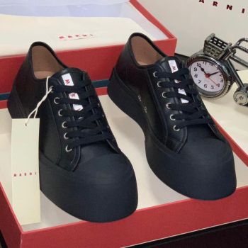 Marni Pablo Leather Sneakers Black