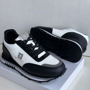 Givenchy Leather Sneakers Black White
