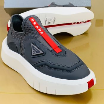 Prada Slip-on Sneakers Ash White