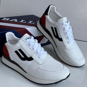Bally Gismo Leather Sneakers White