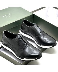 Berluti Leather Lace Up Shoe Black