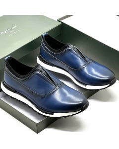 Berluti Leather Shoe Blue