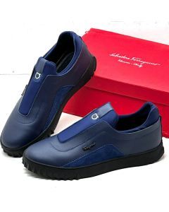 S F Loafers Shoe Blue