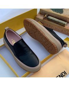 Fendi Leather Shoe Black