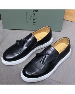 Berluti tassel Leather Sneaker Black