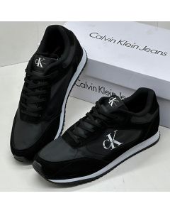 Calvin Klein Lace Up Sneakers  Black