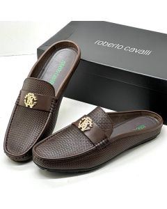 Roberto Cavalli Half Shoes Coffee Brown