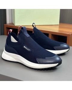 Bally Slip-On Sneakers Navy Blue