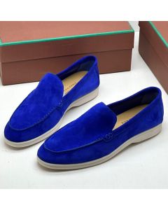 Loro Piana Suede Loafer Blue