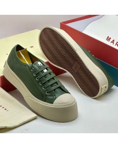 Marni Pablo Leather Sneakers Green