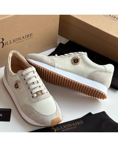Billionaire Leather Sneakers Nude