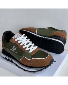 Givenchy Leather Sneakers Green Brown