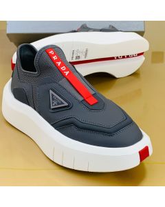 Prada Slip-on Sneakers Ash White